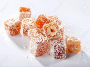 Individually Packaged: Apple, Hazelnut and Coconut Turkish Delight Individually Packaged: Apple, Hazelnut and Coconut Turkish Delight