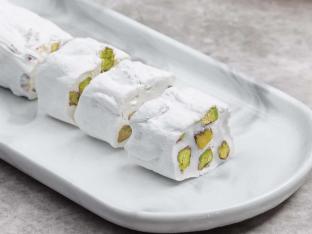 Individually Packaged: Milk and Pistachio Turkish Delight Individually Packaged: Milk and Pistachio Turkish Delight
