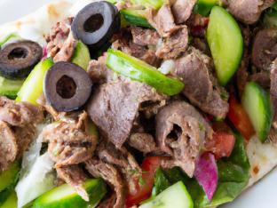 Gluten Free Halal Certified Lamb Shawarma Entree Salad Gluten Free Halal Certified Lamb Shawarma Entree Salad