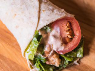 Halal Certified Chicken Shish Wrap and Pita Chips Halal Certified Chicken Shish Wrap and Pita Chips