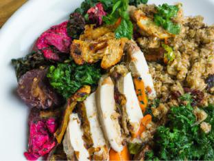 Dual Protein - Pan Roasted Tofu & Citrus Pork Grain Bowl Dual Protein - Pan Roasted Tofu & Citrus Pork Grain Bowl
