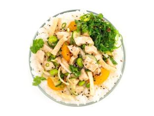 Regular Sweet Sesame Chicken over White Rice