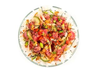 Regular Spicy Ahi over White Rice