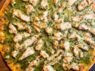 Personal Pesto & Chicken Pizza