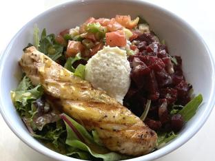 Organic Salmon Bowl with Organic Greens