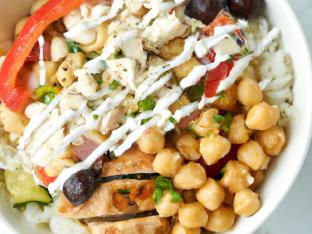 Green Goddess Bowl with White Rice