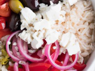 Mediterranean Bowl with White Rice