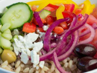Mediterranean Bowl with Brown Rice