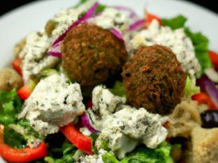 Falafel Greek Entree Salad Falafel Greek Entree Salad