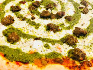 Personal Pesto & Sausage Pizza