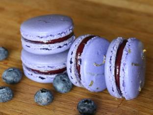Blueberry Lavender Macaron Blueberry Lavender Macaron
