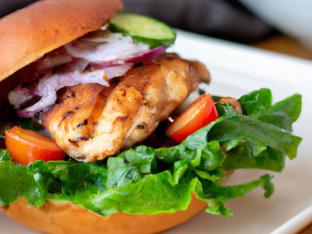 Gluten Free Maverick's Chicken Sandwich With Side Salad and Balsamic Vinaigrette Gluten Free Maverick's Chicken Sandwich With Side Salad and Balsamic Vinaigrette