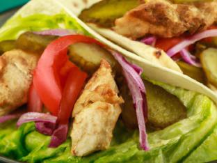 Light Carb Maverick's Lettuce Wrap Chicken Sandwich With Side Salad and Ranch Dressing Light Carb Maverick's Lettuce Wrap Chicken Sandwich With Side Salad and Ranch Dressing