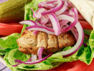 Light Carb Maverick's Lettuce Wrap Chicken Sandwich With Side Salad and Balsamic Vinaigrette Light Carb Maverick's Lettuce Wrap Chicken Sandwich With Side Salad and Balsamic Vinaigrette