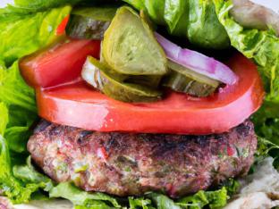 Light Carb Lettuce Wrap Impossible Burger With Side Salad and Balsamic Vinaigrette Light Carb Lettuce Wrap Impossible Burger With Side Salad and Balsamic Vinaigrette