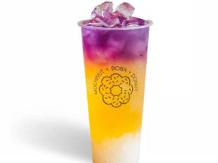 Passion Mango Lemonade with Crystal Boba [Full Sweet]