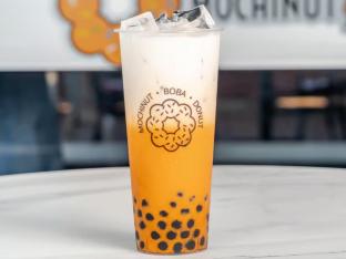 Thai Iced Tea with Oat Milk and Boba [Full Sweet]