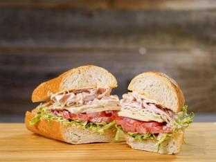 Garlic Pesto Turkey Sandwich Garlic Pesto Turkey Sandwich