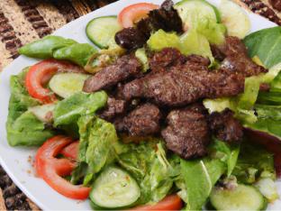 Gluten Free Halal Certified Adana Entree Salad (2oz Dressing) Gluten Free Halal Certified Adana Entree Salad (2oz Dressing)