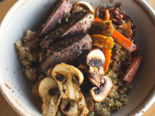 Grilled Steak Quinoa Bowl (Dairy Free) Grilled Steak Quinoa Bowl (Dairy Free)