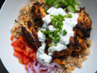 Chicken Bowl with White Sauce Chicken Bowl with White Sauce