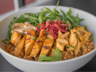 Chicken Bowl with Spicy Buffalo Sauce Chicken Bowl with Spicy Buffalo Sauce