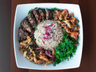 Combo Bowl with Spicy Buffalo Sauce Combo Bowl with Spicy Buffalo Sauce