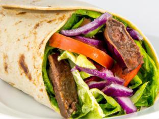 Steak Pita with White Sauce Steak Pita with White Sauce