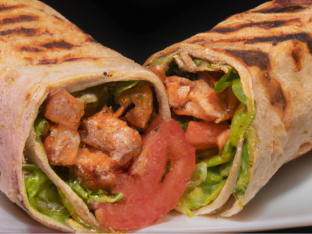 Combo Pita with Avocado Jalapeno Sauce Combo Pita with Avocado Jalapeno Sauce