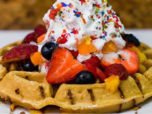 Fruity Pebble Waffle Fruity Pebble Waffle