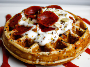 Pepperoni Waffle Pepperoni Waffle