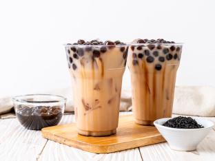 Okinawa Fresh Milk with Boba [24 oz 25% Sweet]