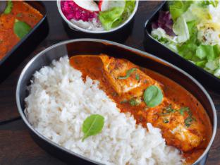 [18oz] Halal Friendly Fish Tikka Masala Boxed Meal