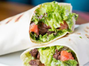 Halal Certified Beef Shish Wrap and Pita Chips Halal Certified Beef Shish Wrap and Pita Chips