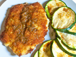 Veal Parm with Breaded Zucchini