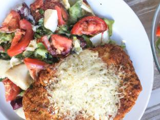 Chicken Parm with Greek Salad