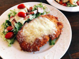 Veal Parm with Caesar Salad