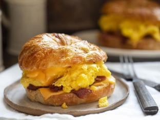 Homemade Bacon, Egg, Cheese Croissant Homemade Bacon, Egg, Cheese Croissant