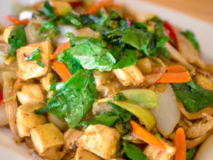 Fried Tofu Drunken Noodles Fried Tofu Drunken Noodles