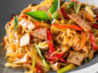 Char Siu Pork Drunken Noodles Char Siu Pork Drunken Noodles