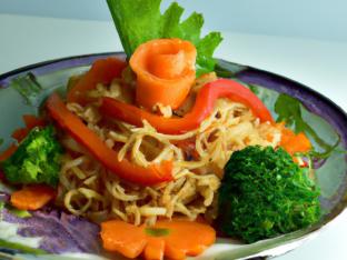Grilled Carrots and Broccoli Drunken Noodles Grilled Carrots and Broccoli Drunken Noodles