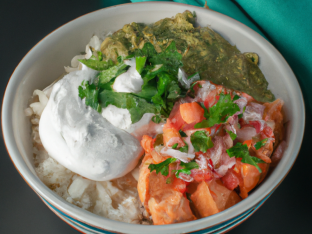 Salmon Burrito Bowl Salmon Burrito Bowl