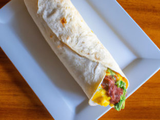 Chorizo Breakfast Burrito (Gluten-Free)