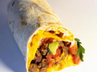 Turkey Sausage Breakfast Burrito