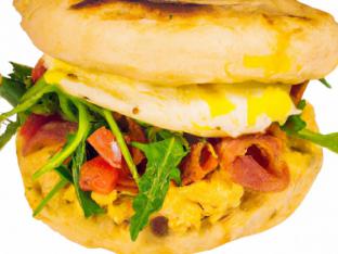 LBC Breakfast Sandwich with Bacon (Gluten-Free)