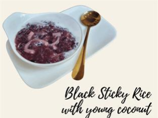 Black Sticky Rice w/ Coconut Meat Black Sticky Rice w/ Coconut Meat