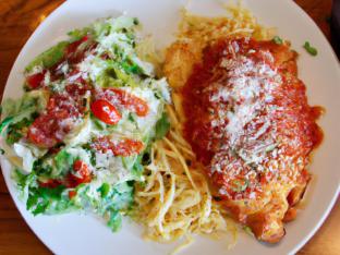 Gluten Free Chicken Parm with House Salad
