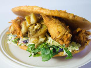Hearty Allergen Free Chicken Patacon Sandwich Hearty Allergen Free Chicken Patacon Sandwich