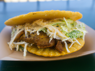 Regular Pork Patacon Sandwich Regular Pork Patacon Sandwich