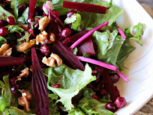 Vegan Beet Salad with Raspberry Vinaigrette. Vegan Beet Salad with Raspberry Vinaigrette.